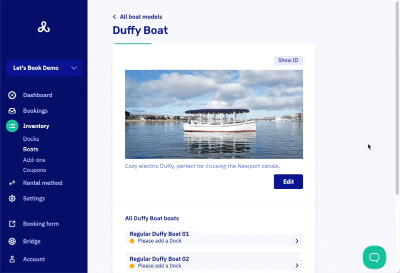Batch assign boats to dock