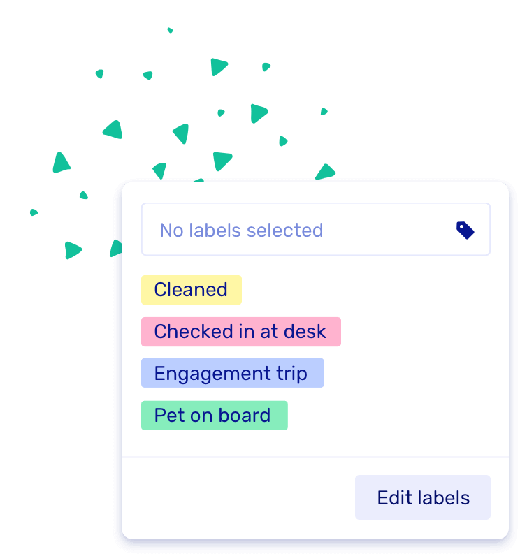 Screenshot of the new labels feature
